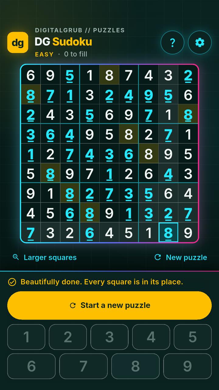 A completed puzzle: Beautifully done