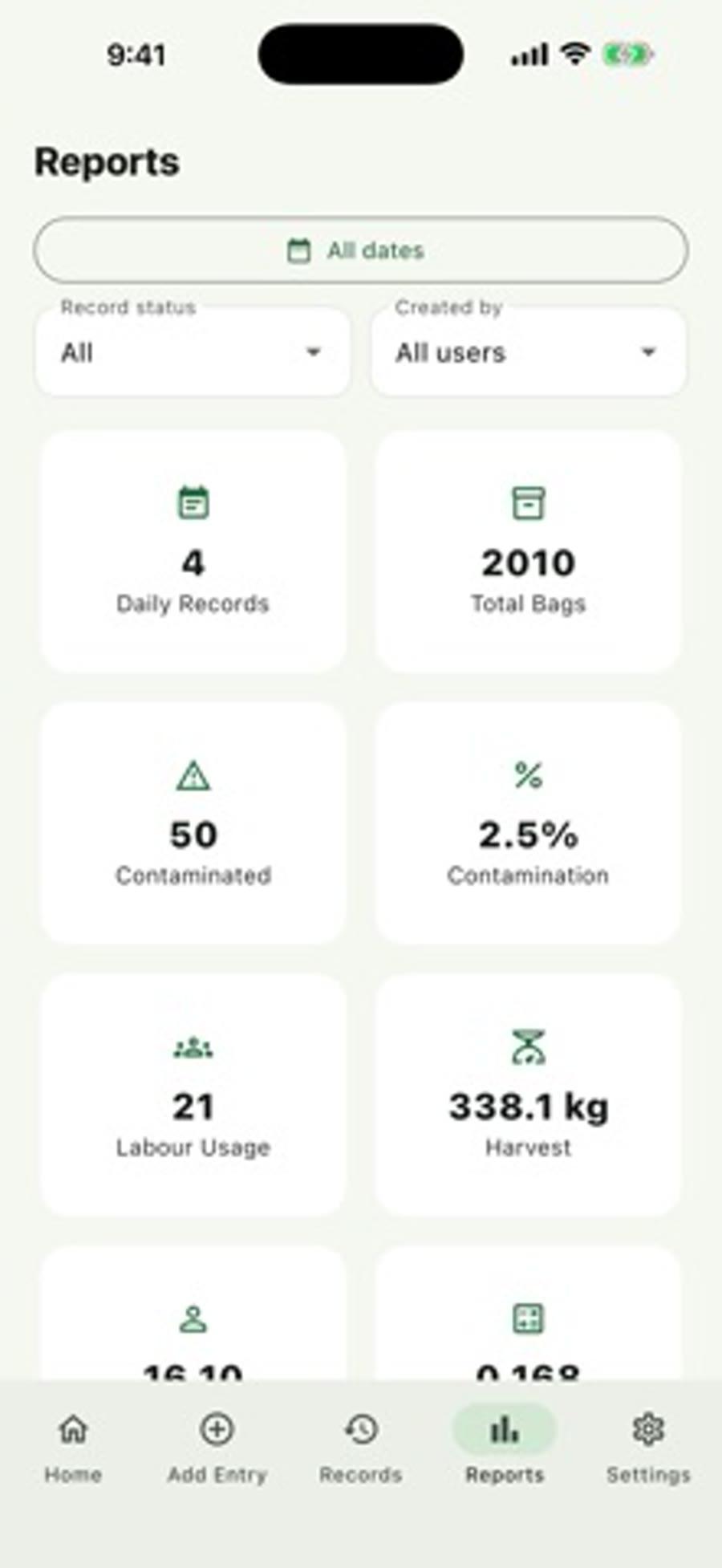Ager Mushroom Farm summary view