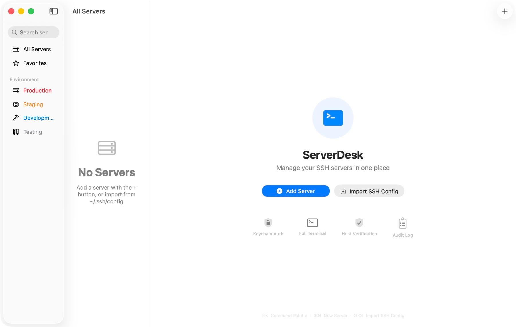 ServerDesk on the Mac